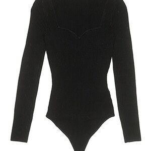 Abercrombie & Fitch Black Long Sleeve Bodysuit